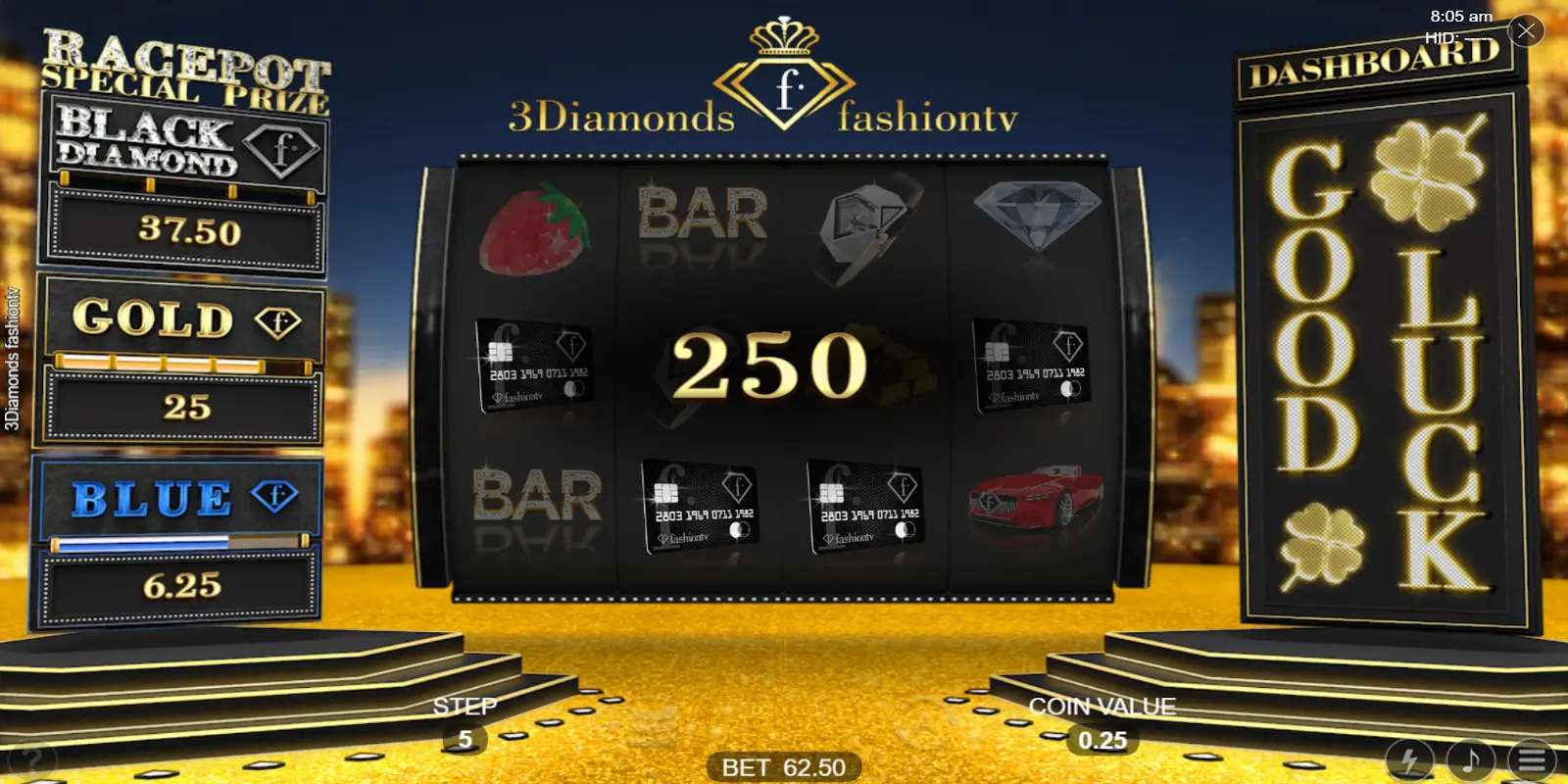 3Diamonds FashionTV is new online casino game by Espresso Games
