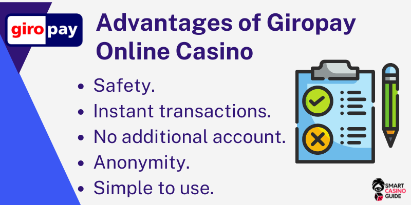 Advantages of Giropay online casino