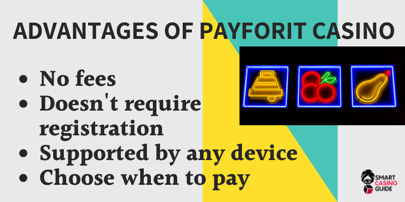 Advantages of Mobile casino PayForIt - Slots reel