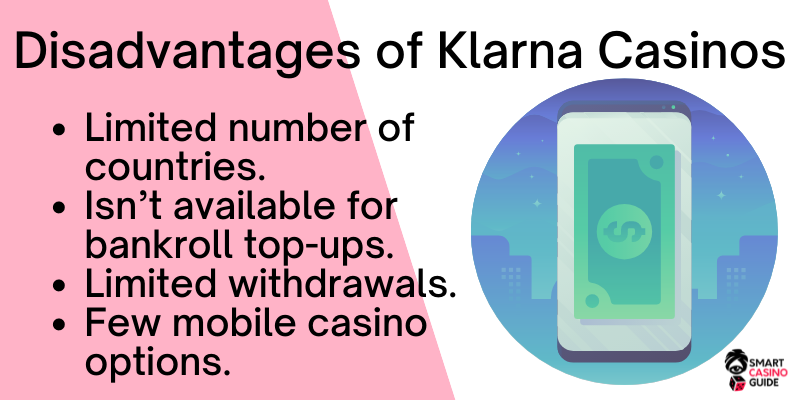 Disadvantages of Klarna online deposit casino