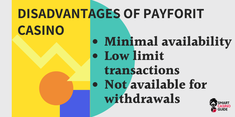 Disadvantages of casinos that accept PayForIt