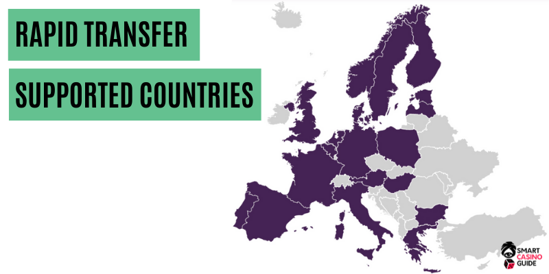 Map of Rapid Transfer supported countries