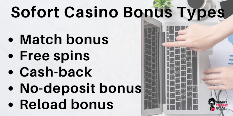 Online casino Sofort bonus types list - PC