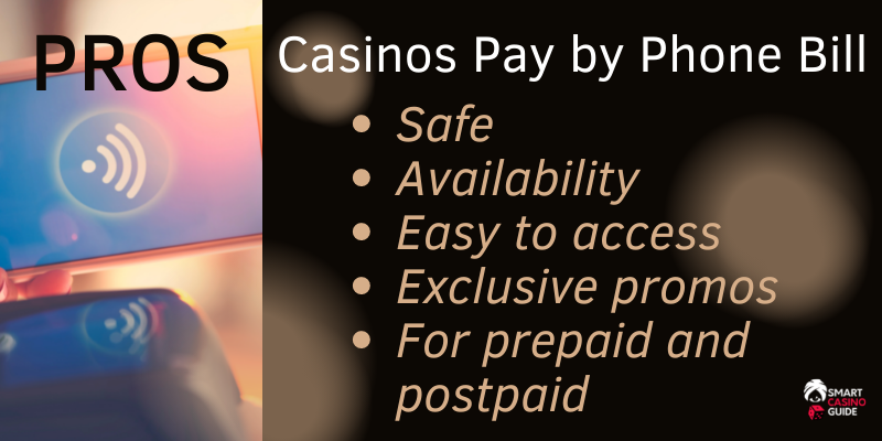 Pros of mobile casinos pay by phone bill - Payment sign in mobile