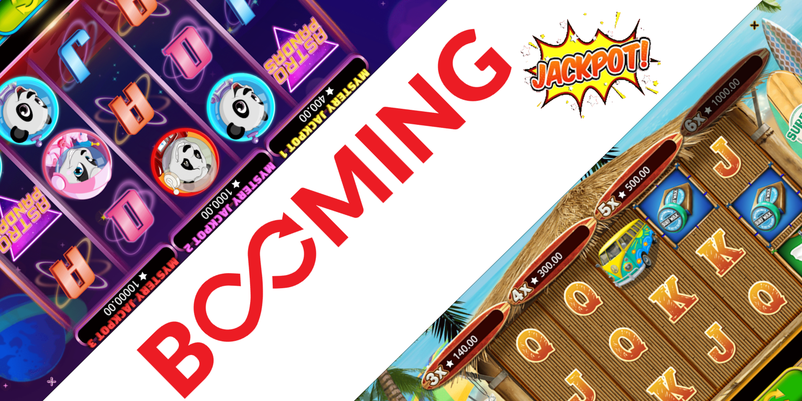 Booming Games slots - two slots with jackpot feature