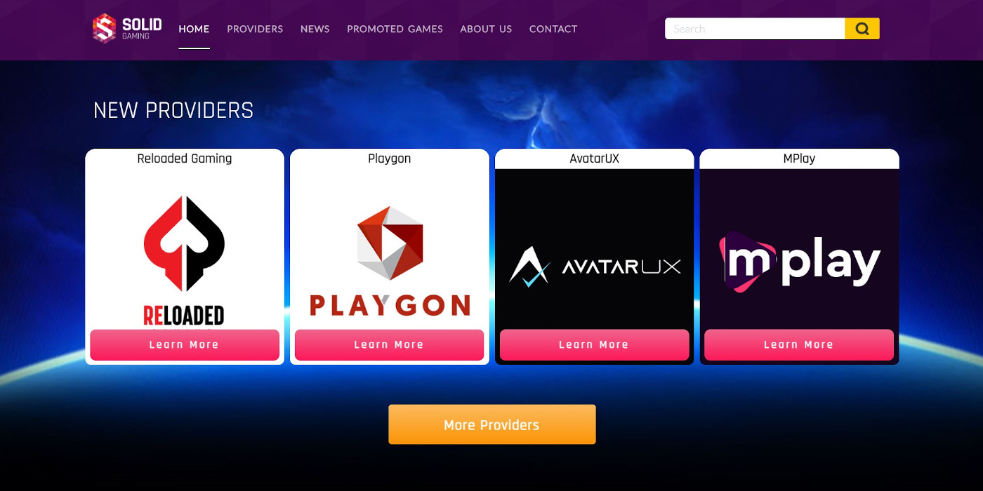 Solid Gaming represents a lot of casino games providers and the list grows everyday