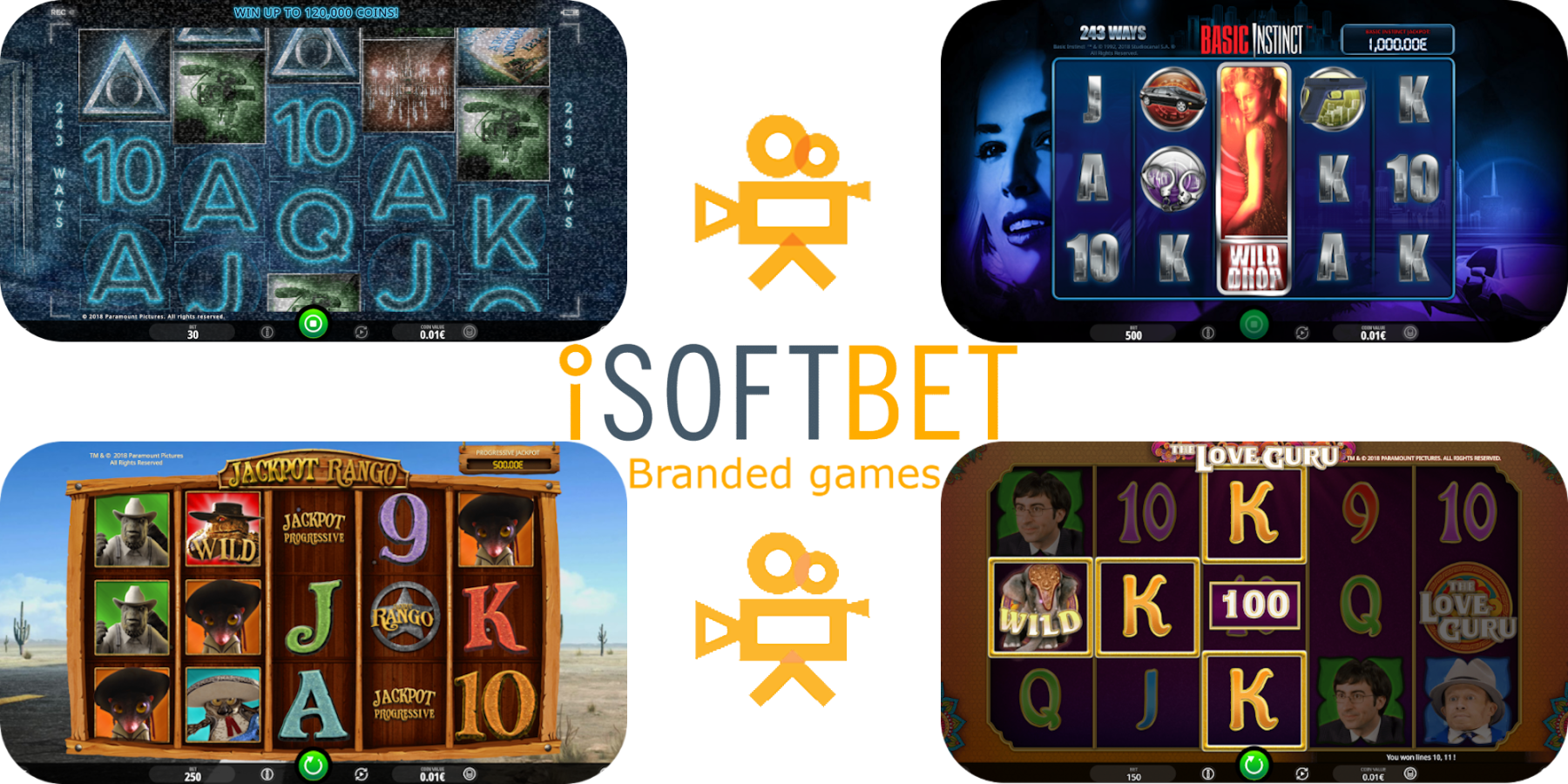 Online casino games by iSoftBet - branded slots