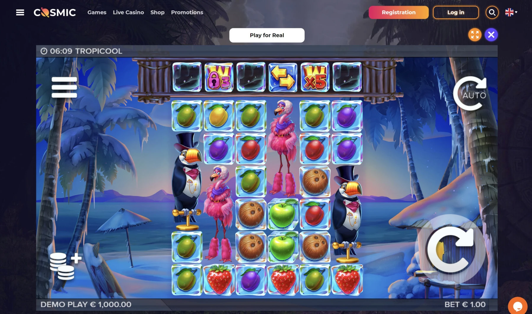 tropicool slot game elk studios