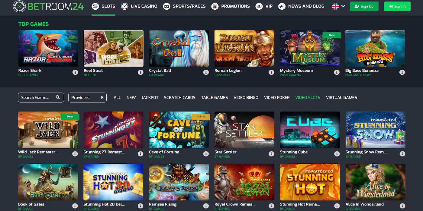 BetRoom24 is one of the best casino to gamble BF Games slots online
