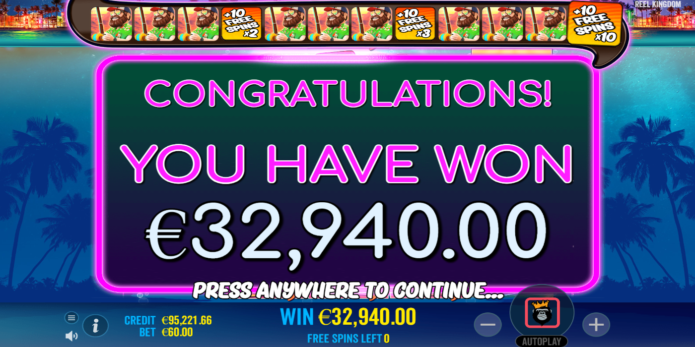 Bigger Bass Bonanza max win is 960,000€