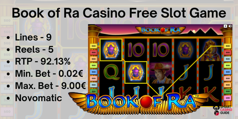 Book of Ra online casino free games on slots with basic information