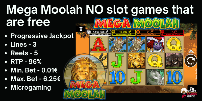 Mega Moolah NO slot machines games that are free to play - slot and main info