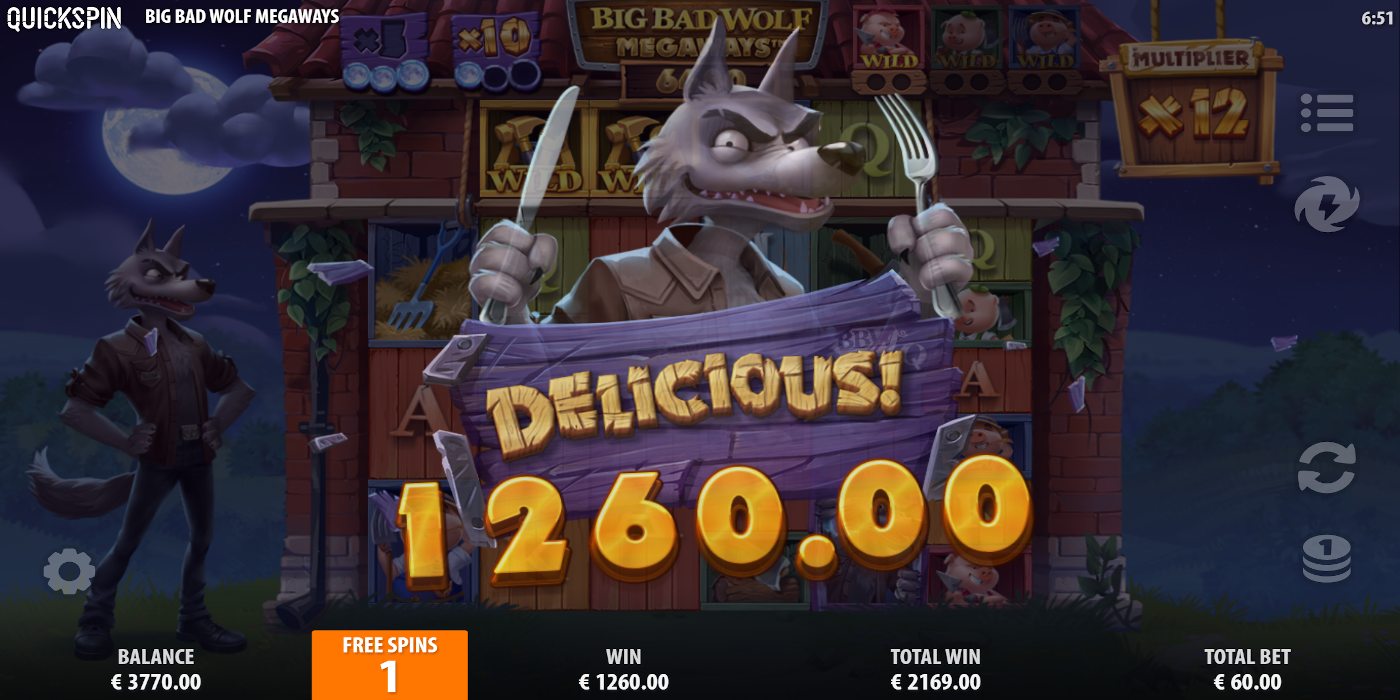 All Big Bad Wolf Megaways Free Spins bring amazing WINS