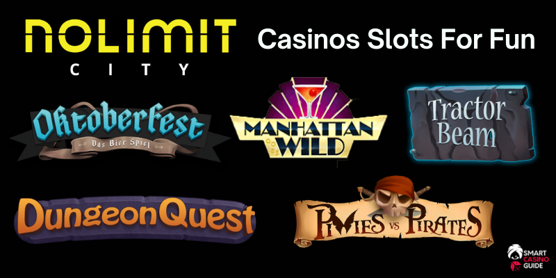 No Limit City play casino slots games free for fun no download logos