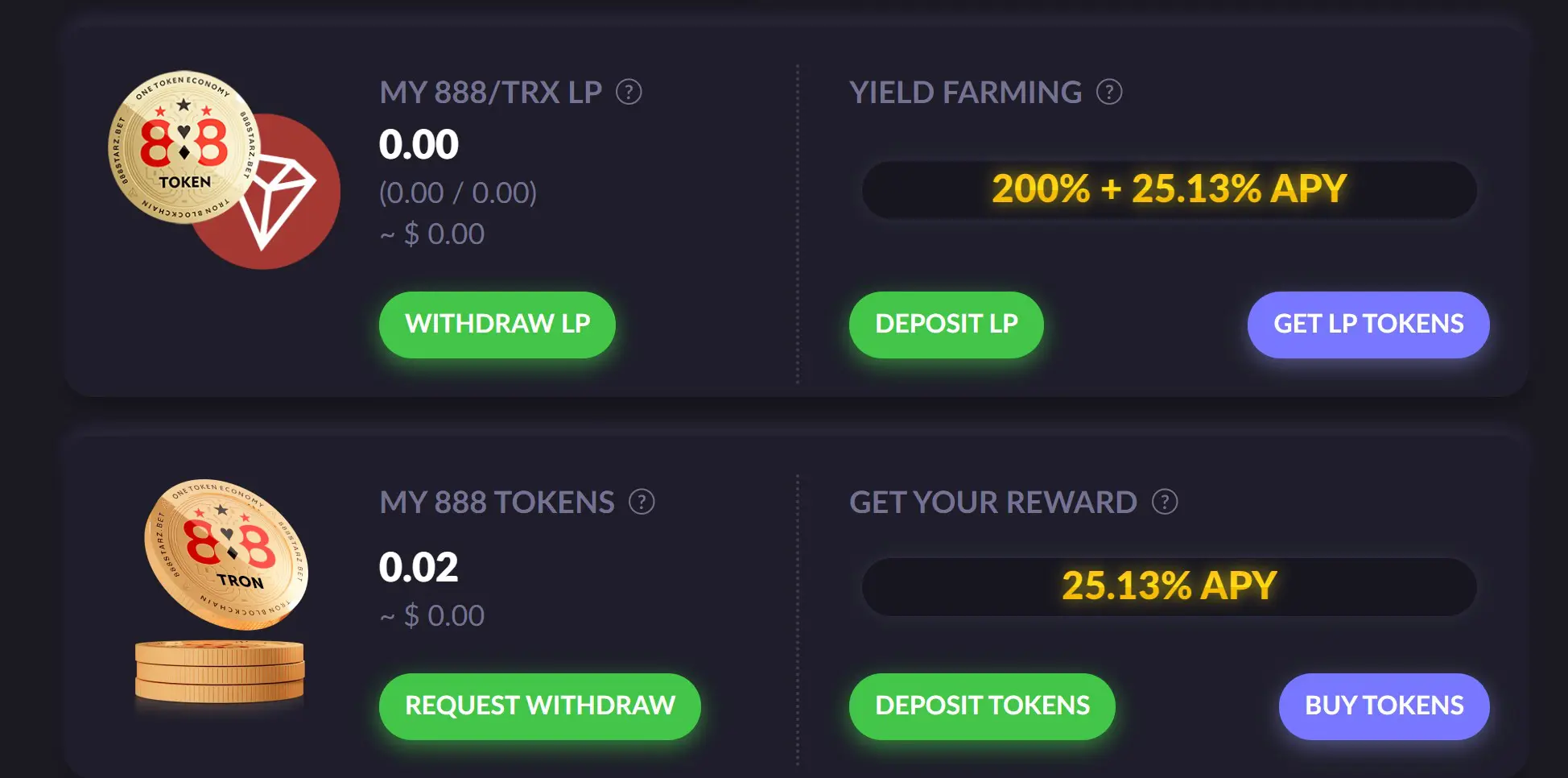 888tron yield farming earn passive income