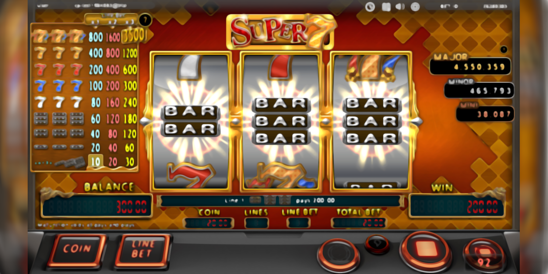 Super 7 slot machine by SimplePlay slots portfolio