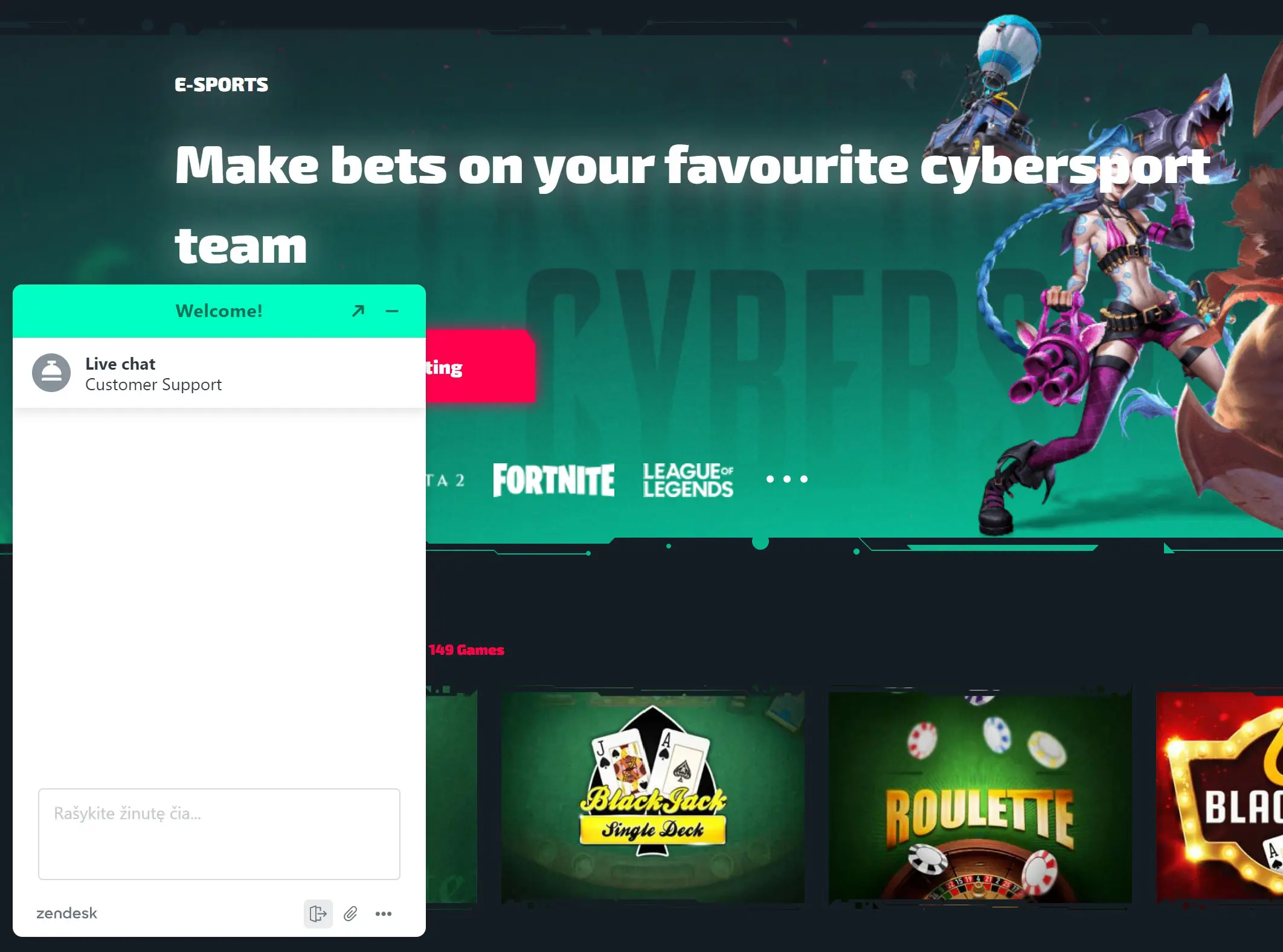 casinozer live chat customer support