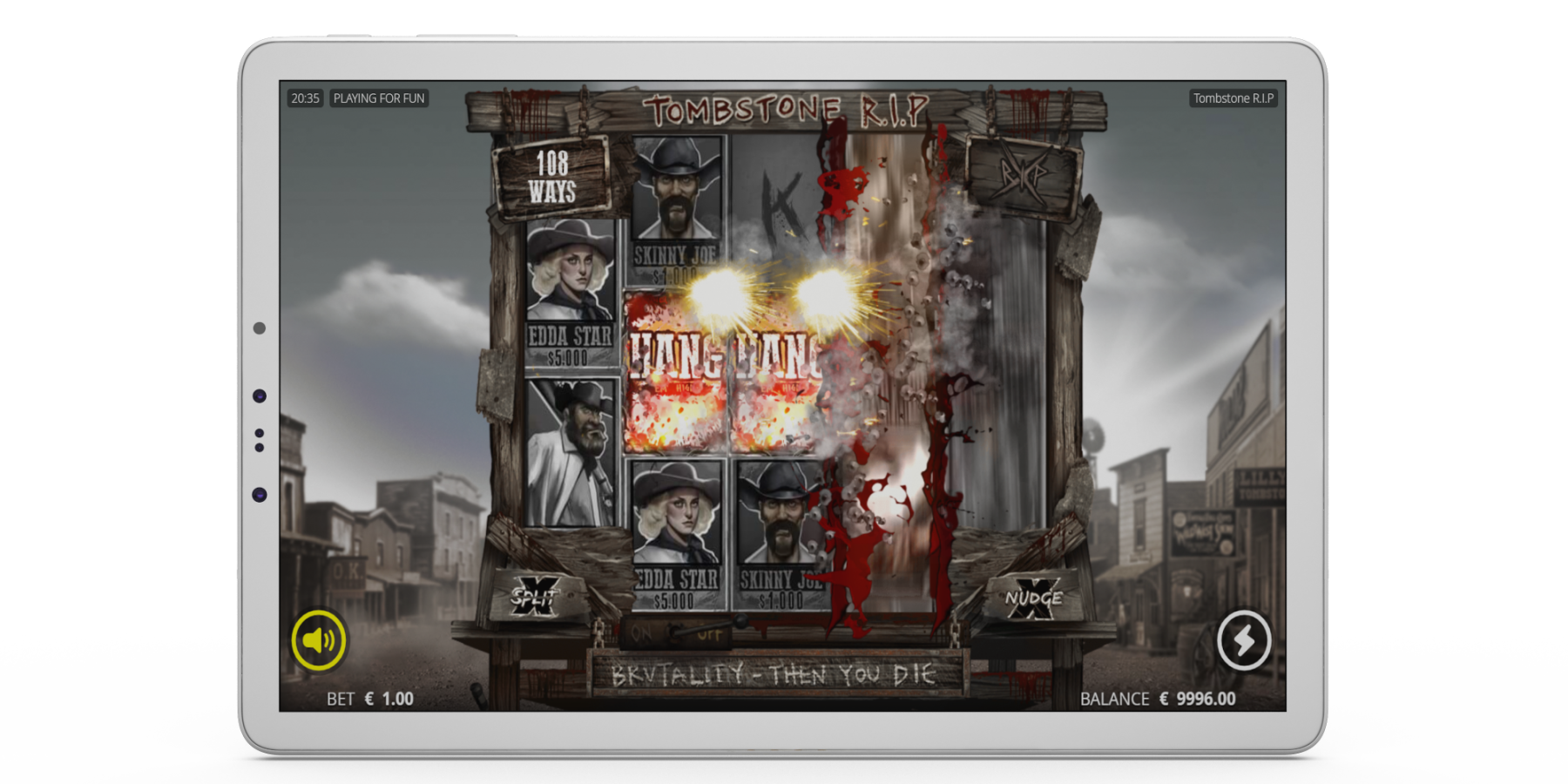 Tombstone RIP slot game created on HTML5 platform and available on all type of devices