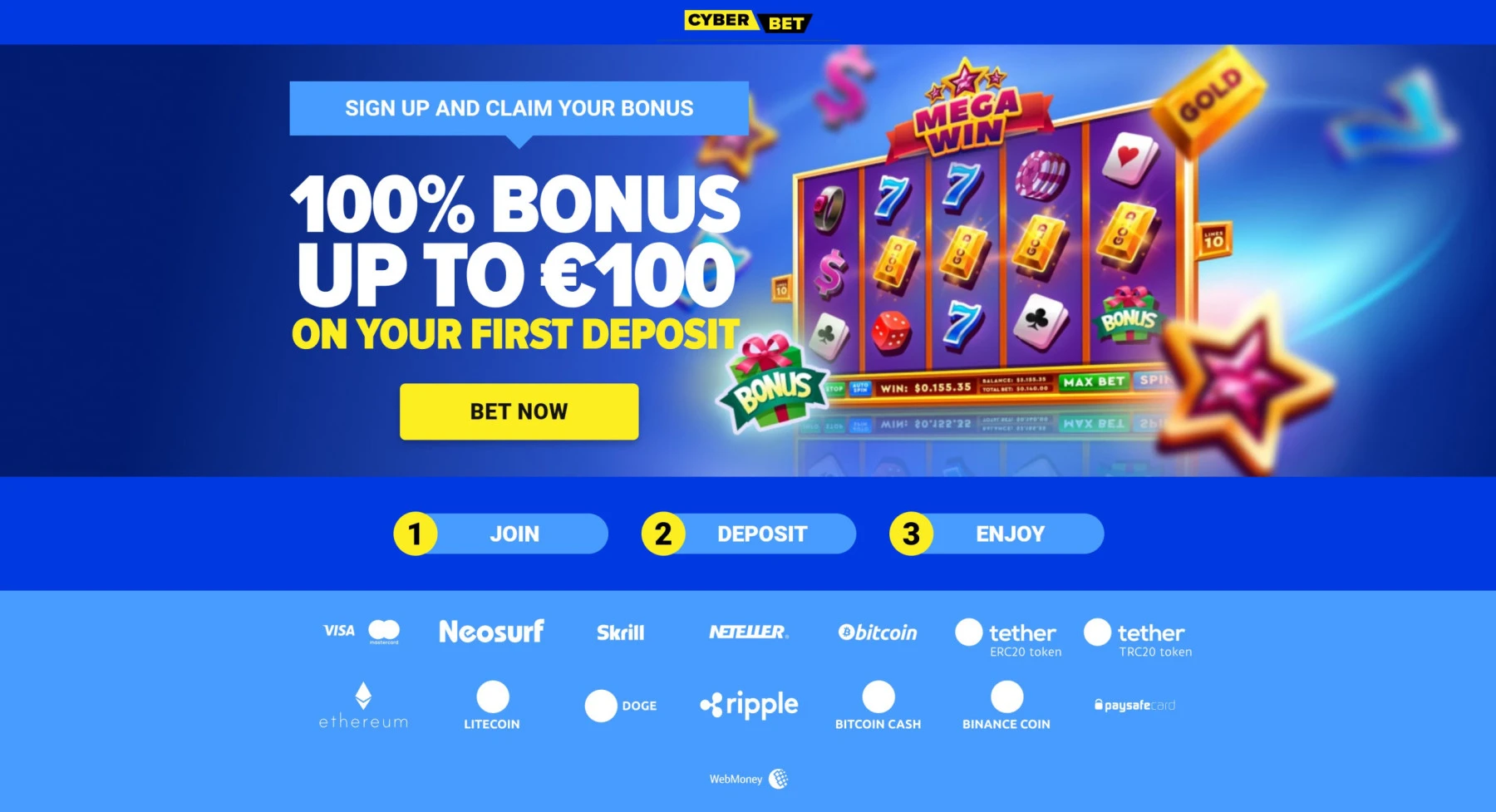 cyberbet casino welcome first deposit 100€ bonus - cyber bet casino no deposit bonus