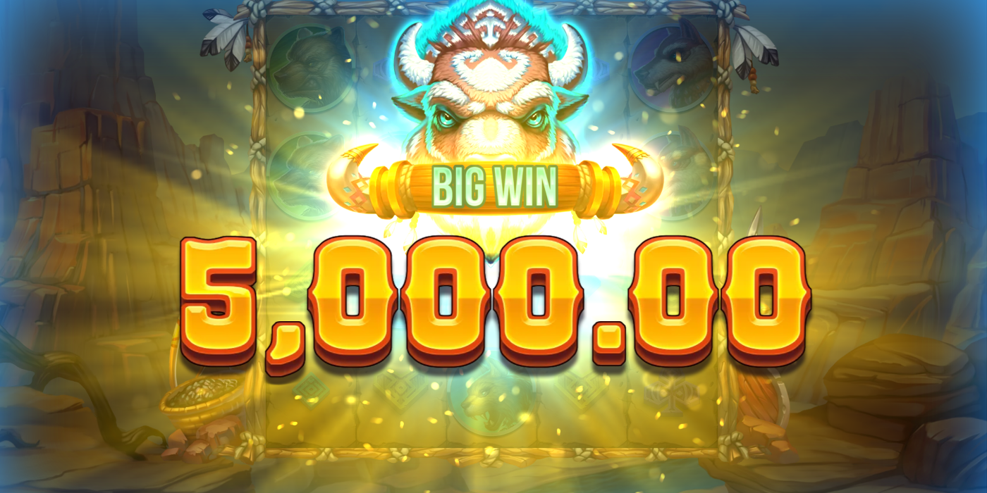 Bison Battle slot machine max win is up to 50 000x your bet