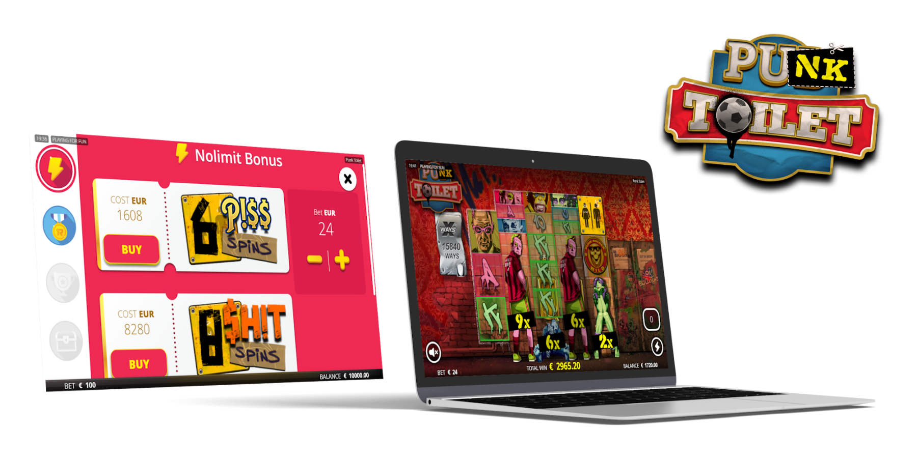 New Punk Toilet casino game by Nolimit City offers to player Punk Toilet Bonus Buy feature