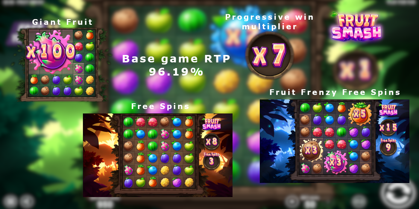Fruit Smash Free Spins lets you enjoy big wins and your fun leisure time