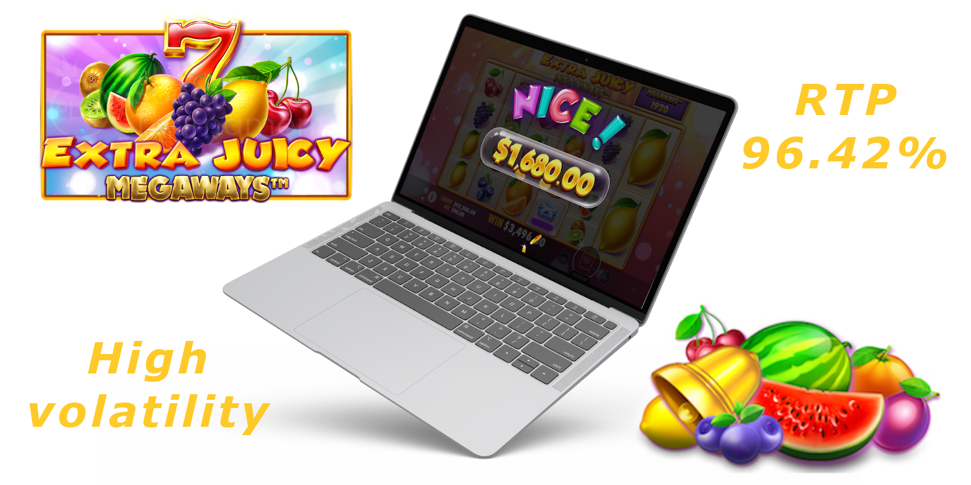 Play Extra Juicy Megaways free play slot DEMO version and find out game mechanics
