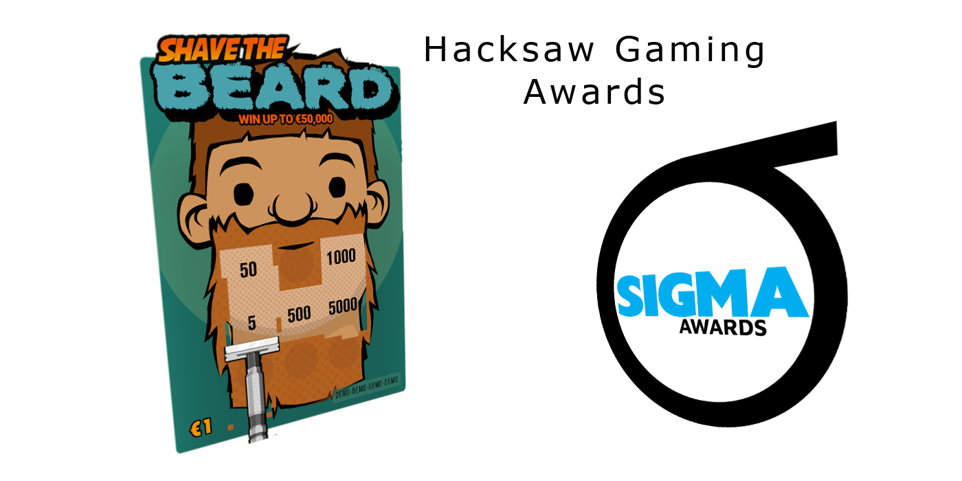 Hacksaw Gaming has one award by SiGMA for the Shave the Beard scratchcard game