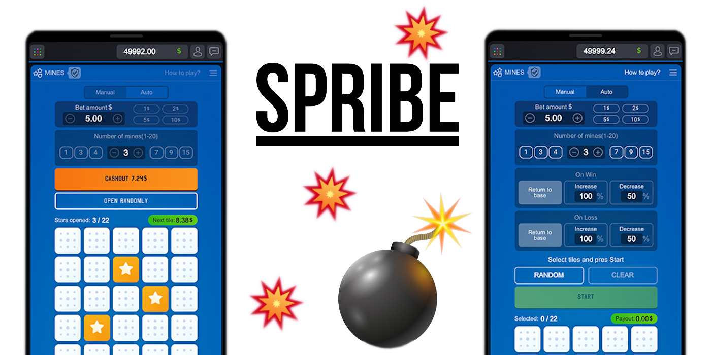 Online casino gambling Mines game by Spribe available on all types of devices