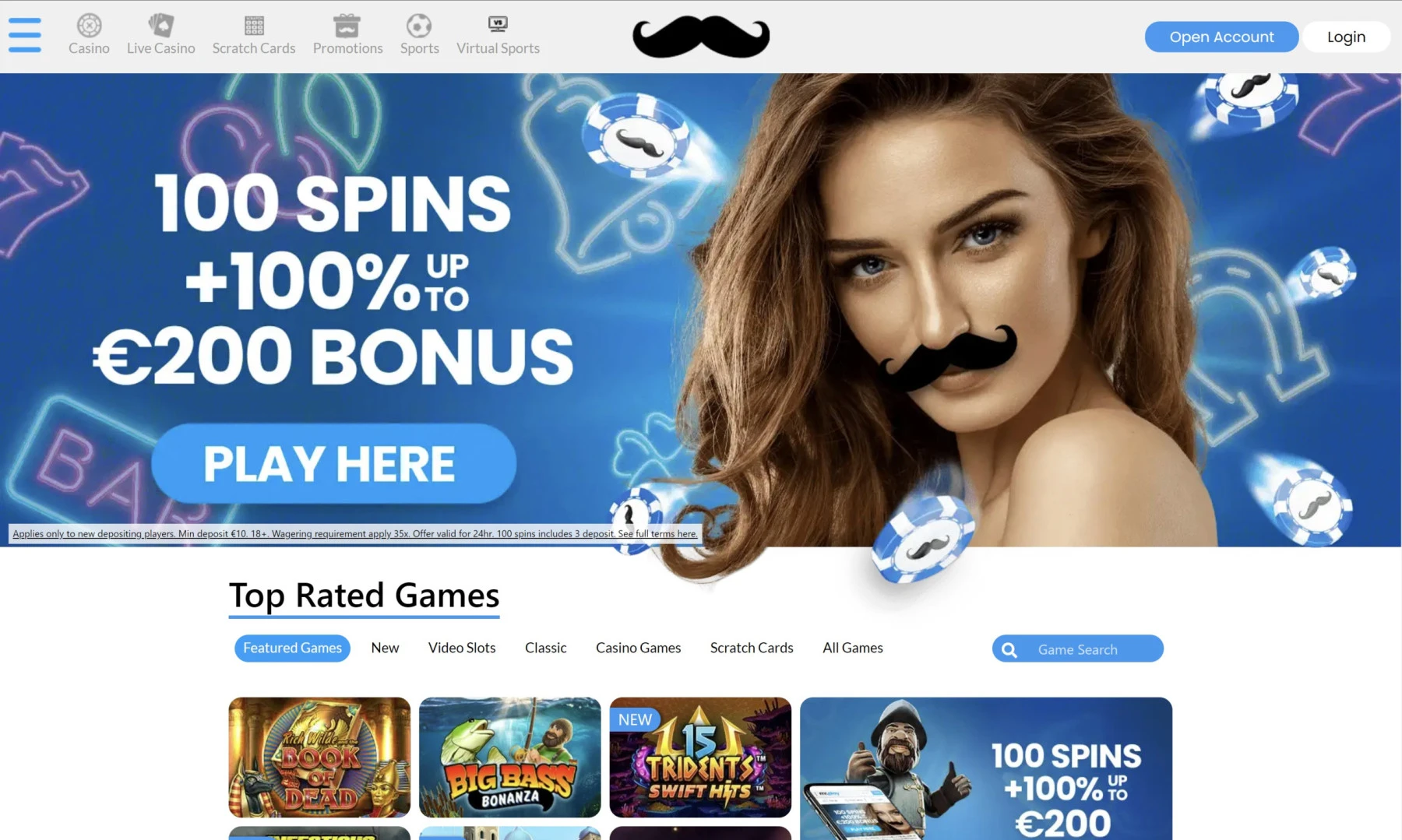 mr play 100 casino free spins - girl with black moustache