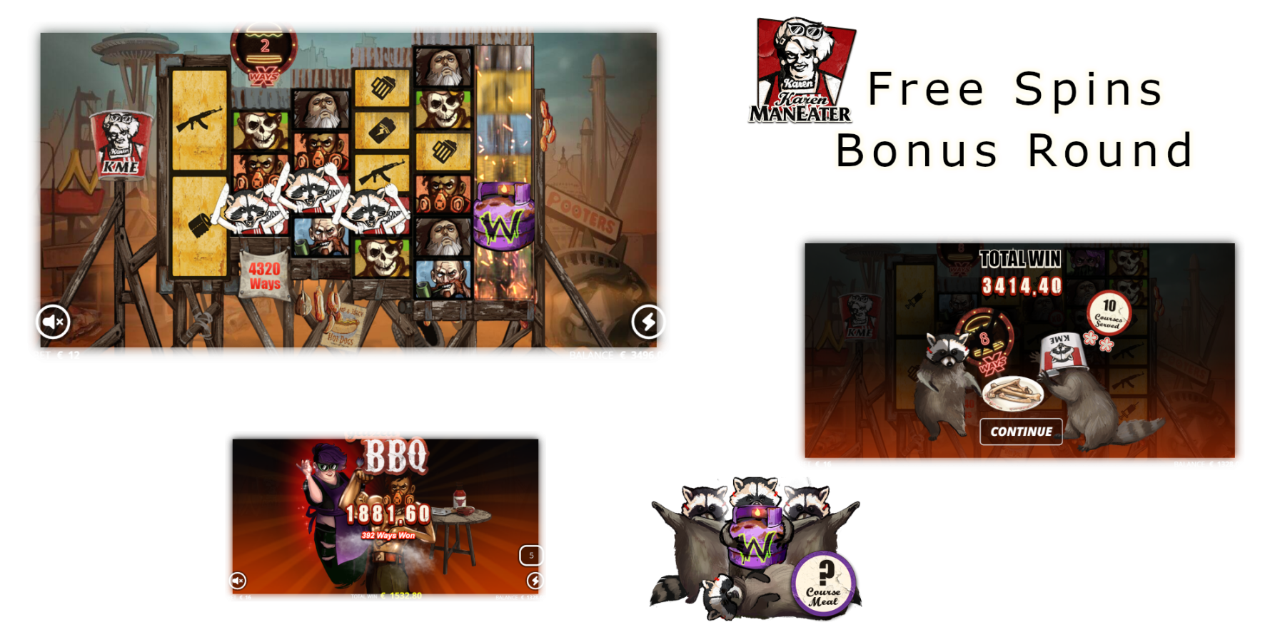 The slot game Karen Maneater Bonus Buy feature lets try out Karen Maneater Free Spins Bonus round