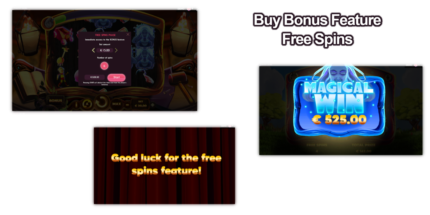 Most of the Triple Cherry slots games have Buy Bonus Feature which give you Triple Cherry Free Spins