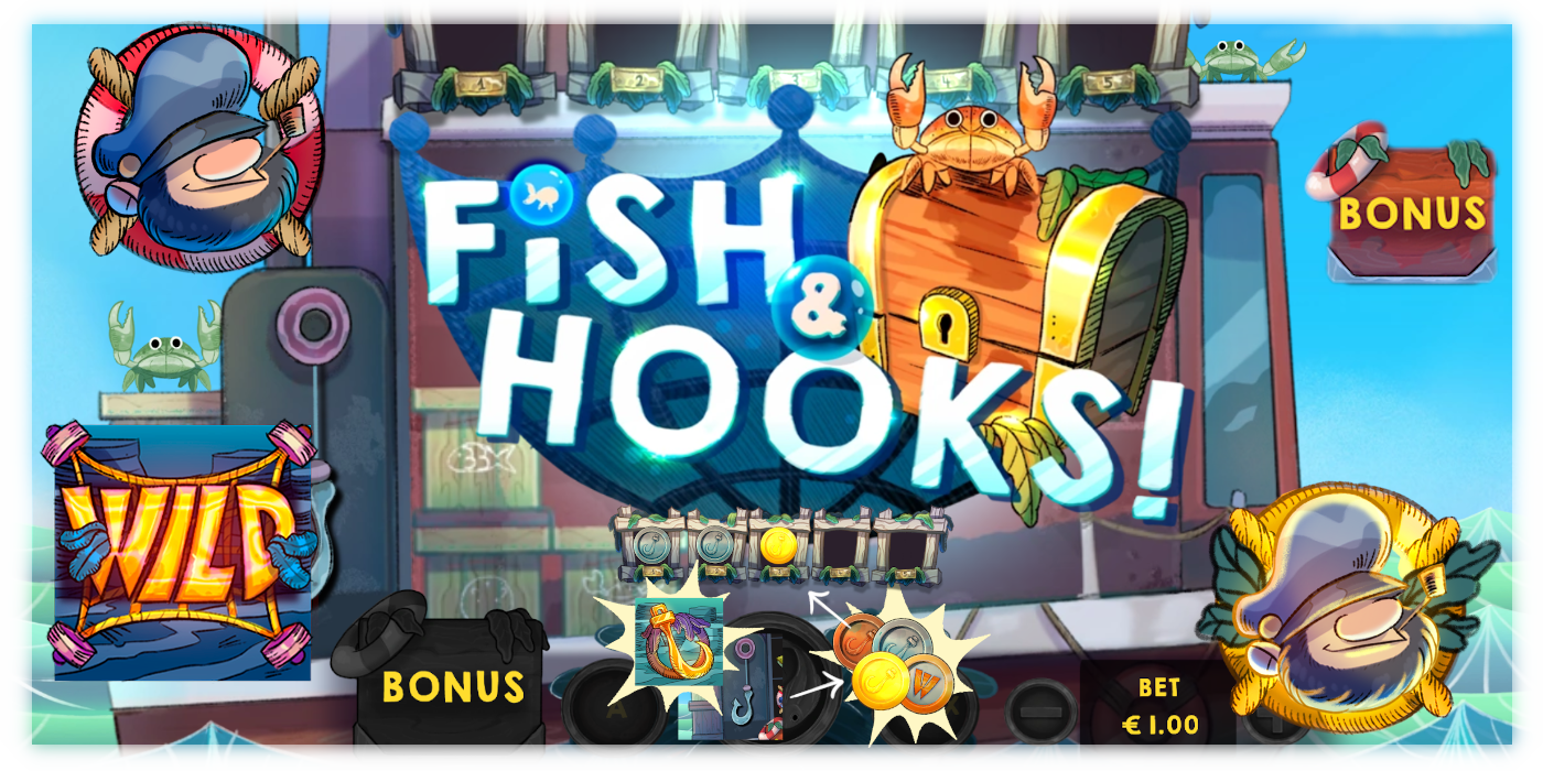 Triple Cherry online slot machine Fish&Hooks represents them slot games as colorful and unique