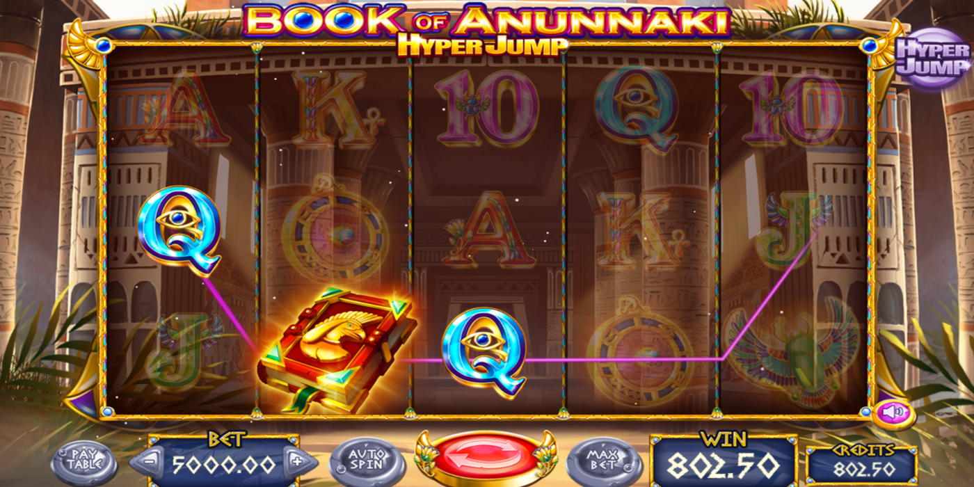 Book of Anunnaki slot game payline