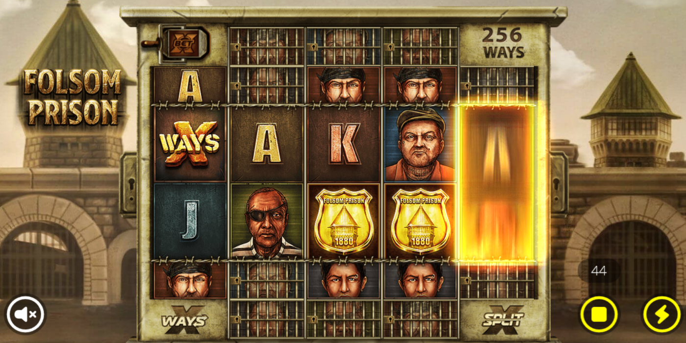 Folsom prison slot game machine spin