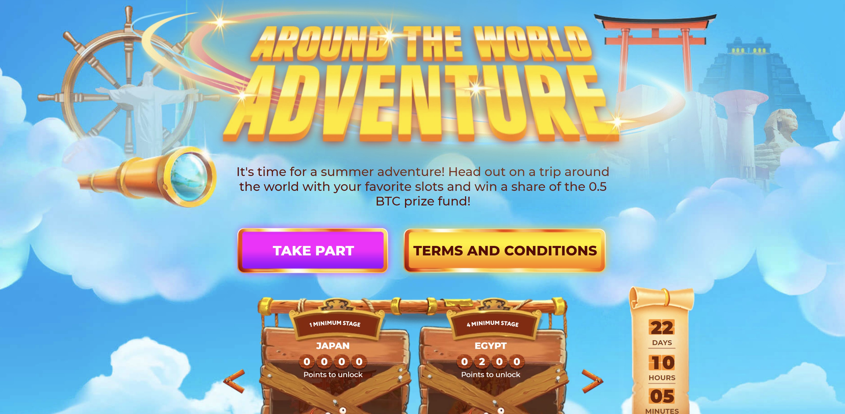 around the world adventure 1xbit crypto casino