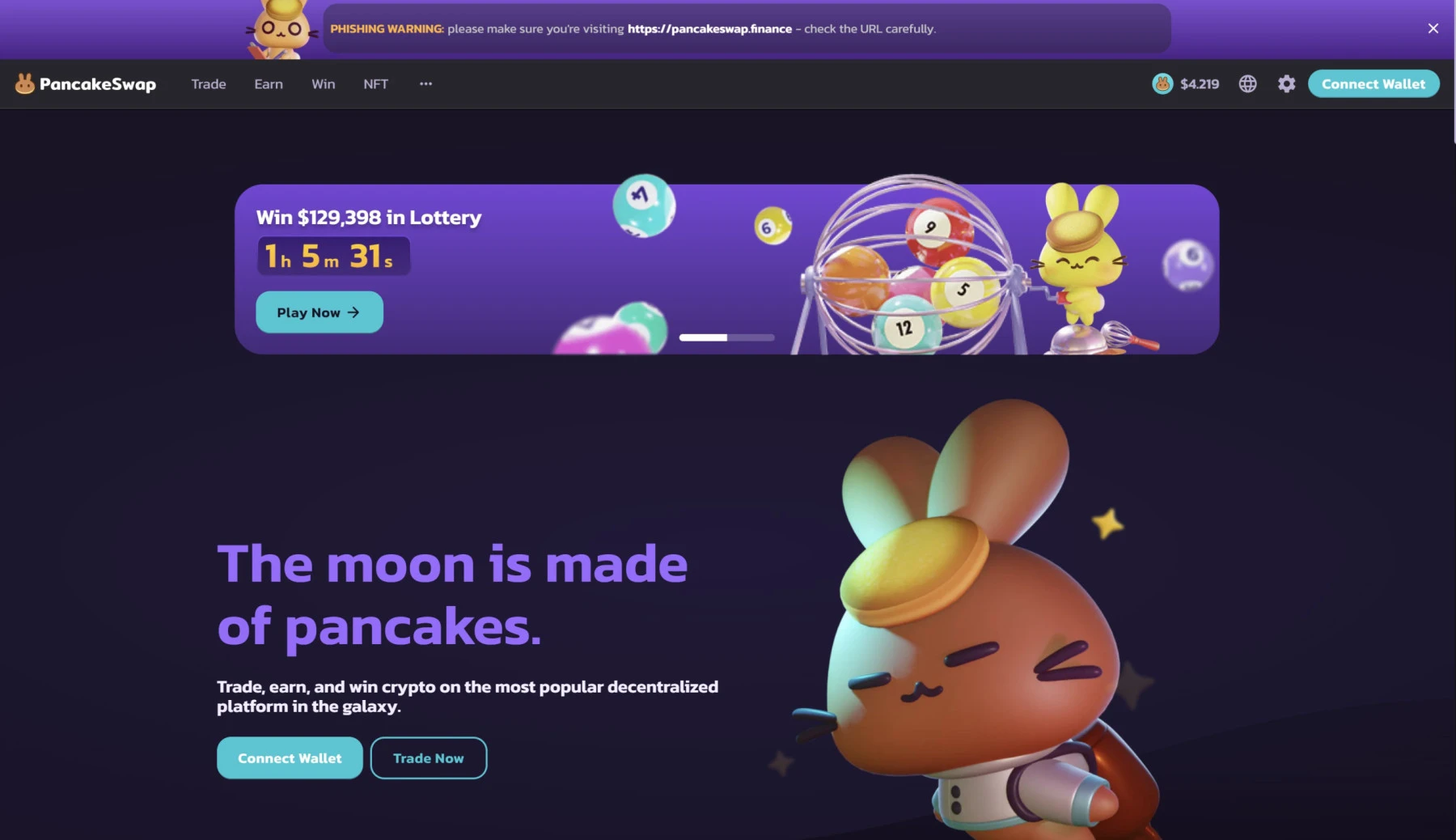 pancakeswap dex binance smart chain to casino