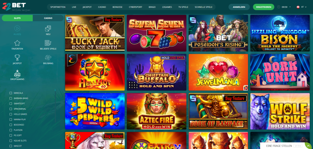 22bet spiele - 22bet live casino - 22bet sportwetten