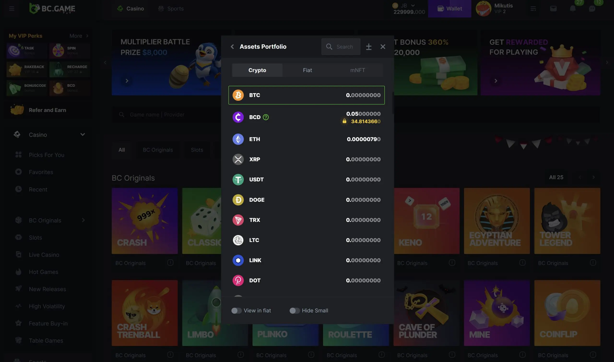 bc-game-cryptocurrency-payment-methods-btc-eth-ada-xrp-doge
