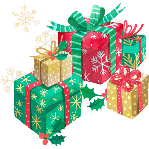 casino christmas bonus gifts logo