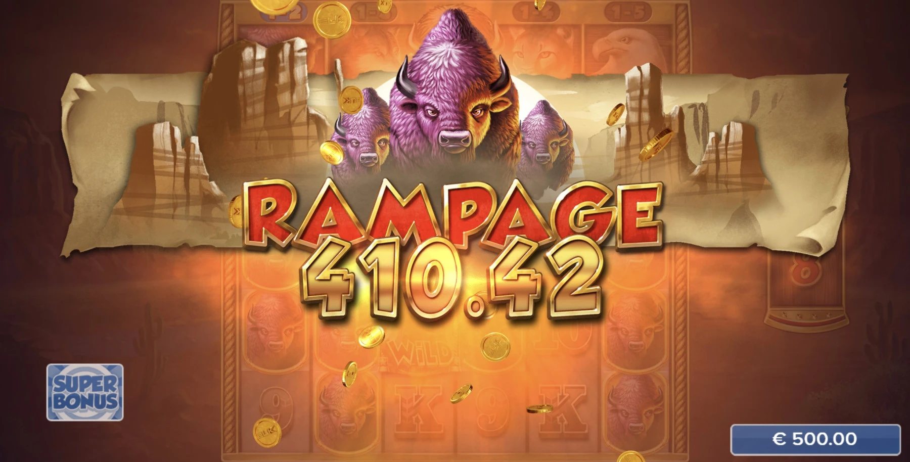 buffalo toro big huge rampage win super bonus
