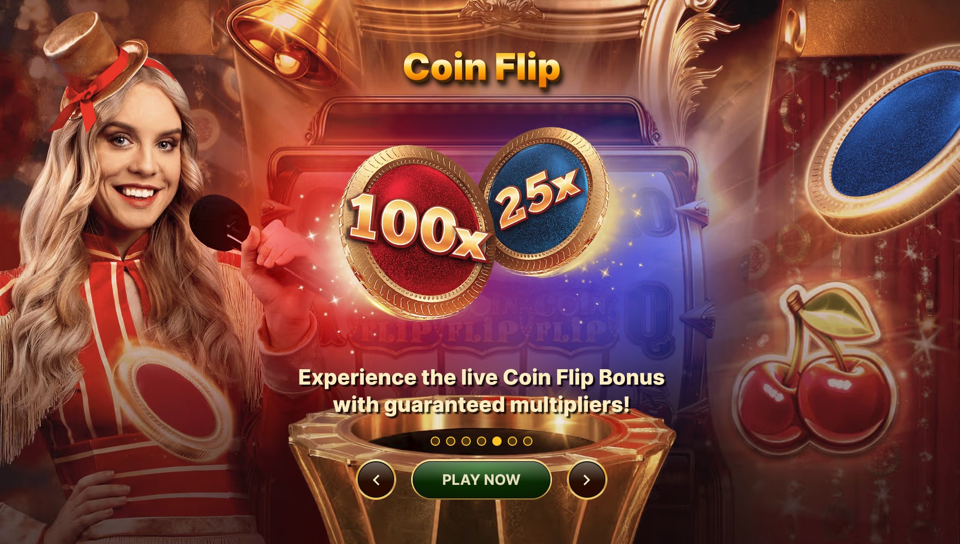 crazy coin flip bonus round big win