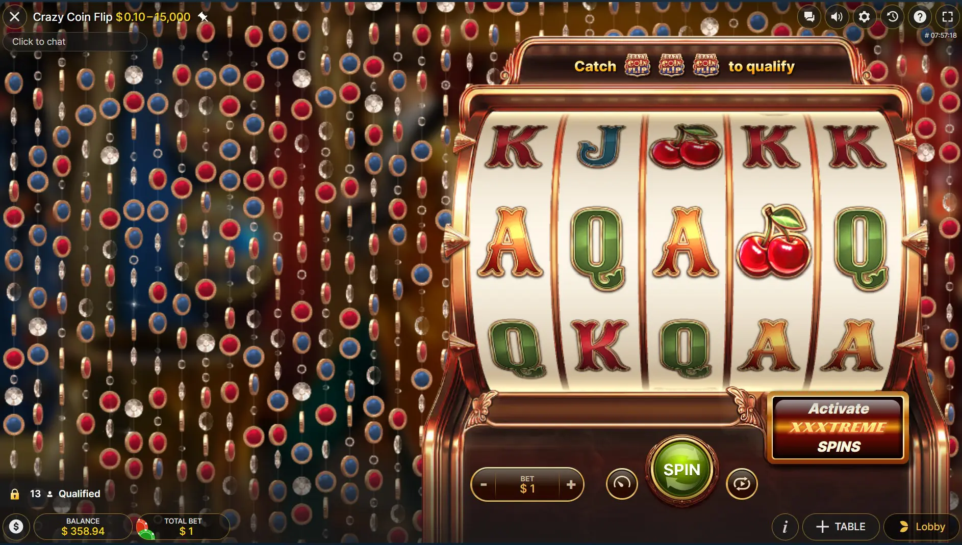 crazy coin flip live casino game evolution gaming