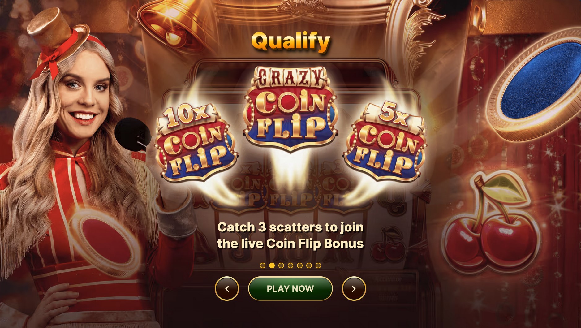 crazy coin flip qualification free game scatters