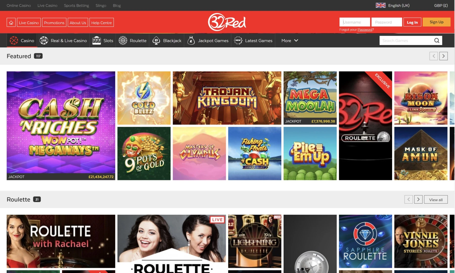 32 red games slots 32red live casino