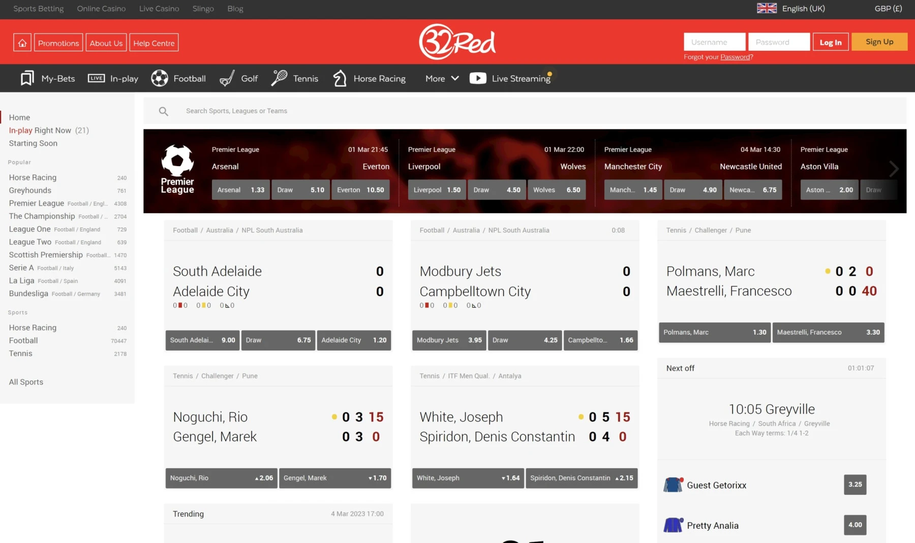 32red sports betting