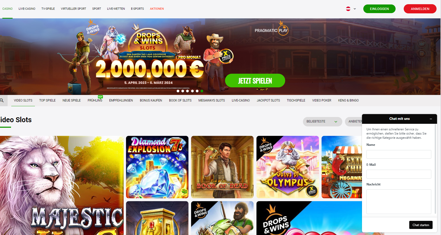 Zodiacbet Casino live chat für Kundenbetreuung