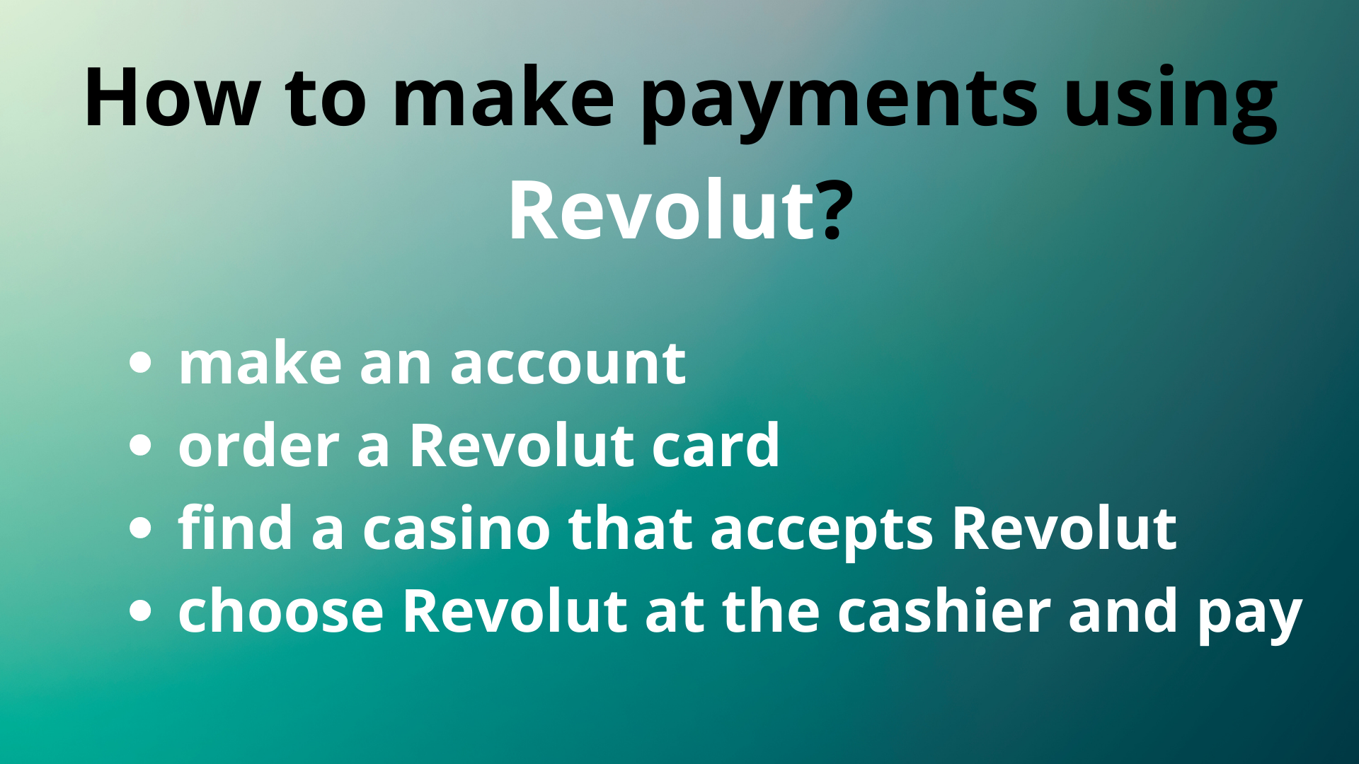 how to make payments using best revolut casino revolut pay
