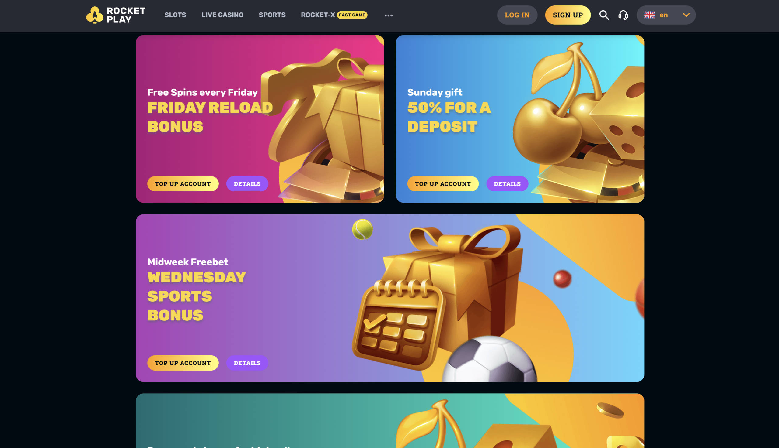 rocketplay casino promotions friday reload bonus