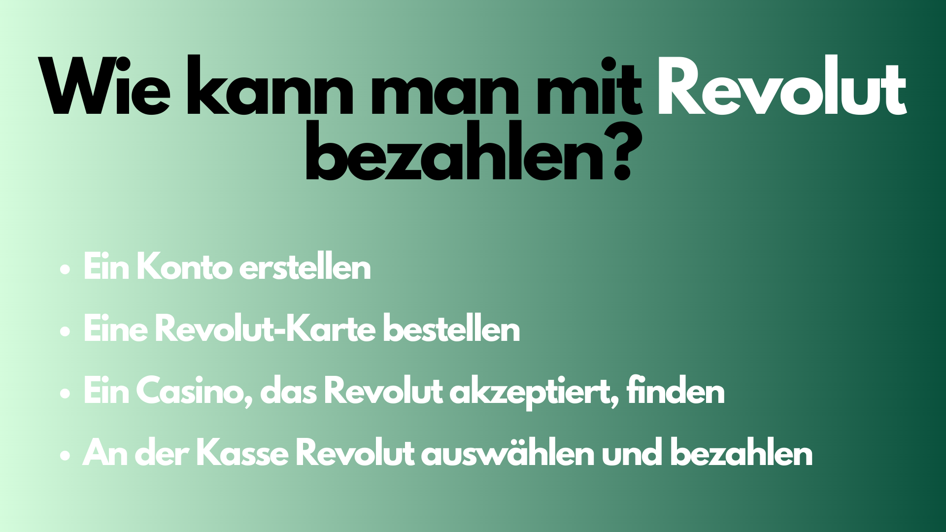 casino mit revolut was ist das? Wie wählt man die besten Revolut Casinos aus?